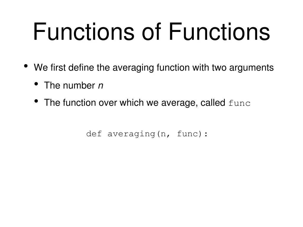 functions of functions 1