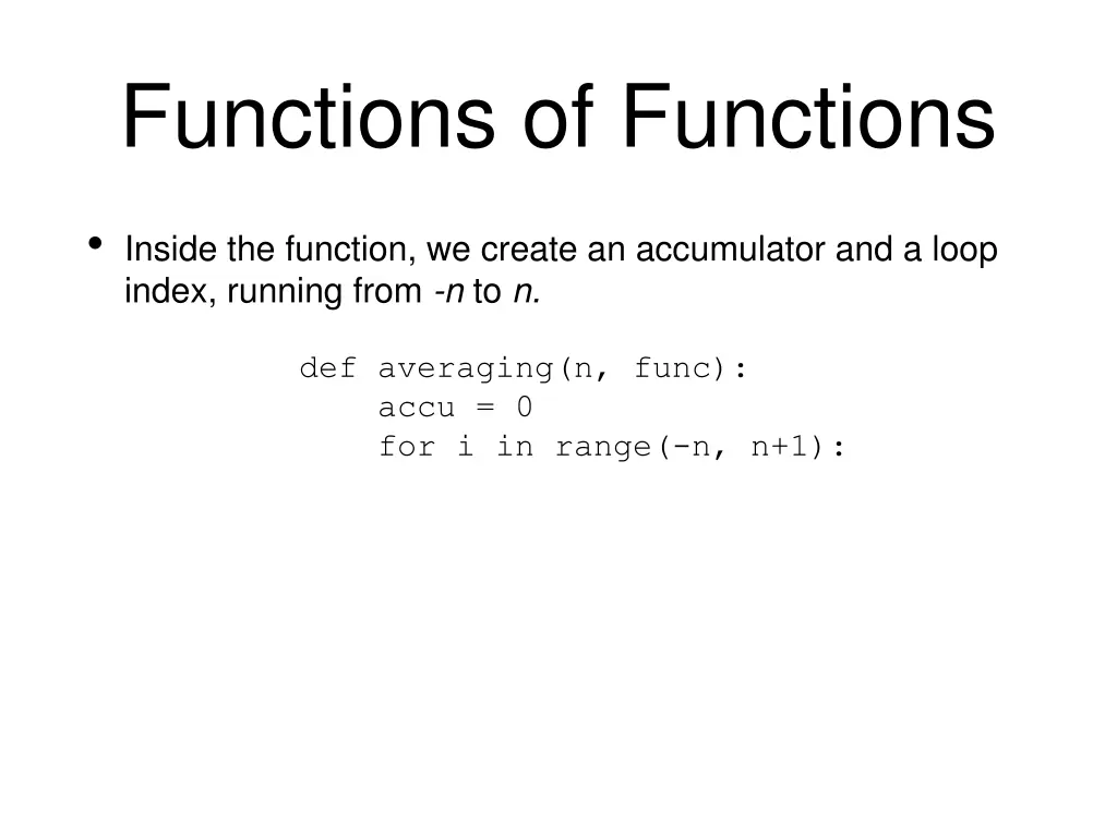 functions of functions 2