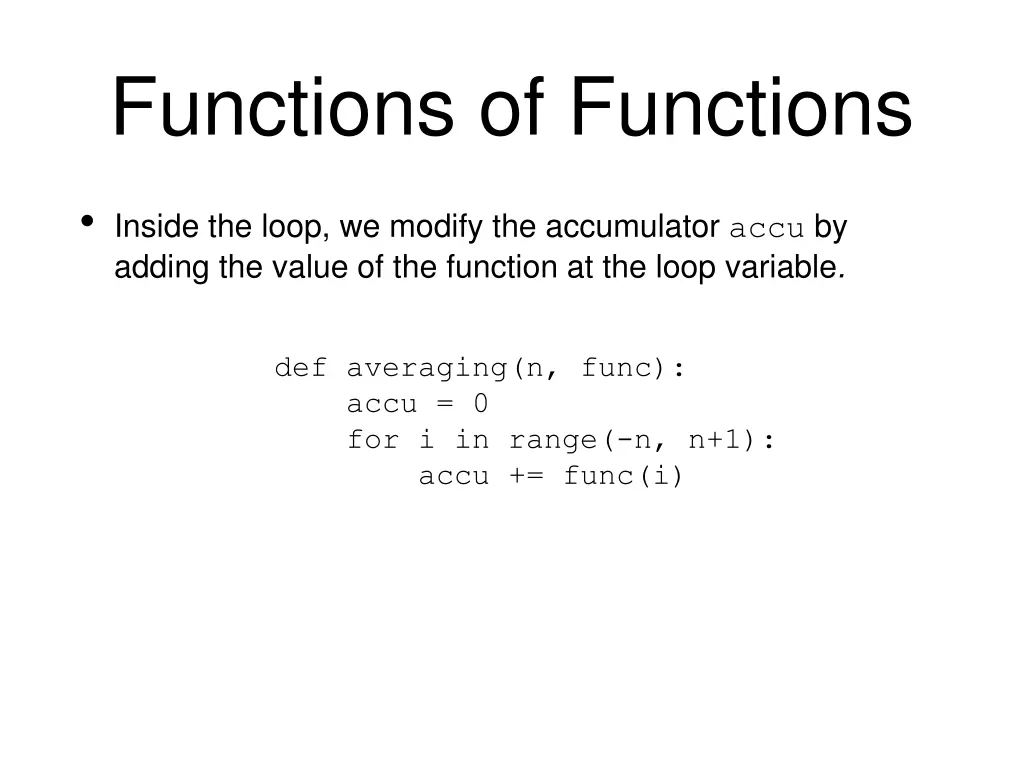 functions of functions 3