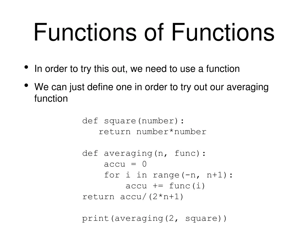 functions of functions 5