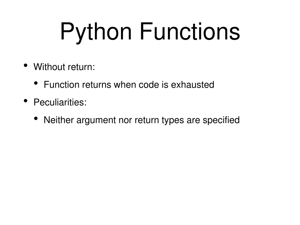 python functions 1