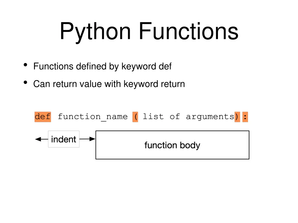 python functions
