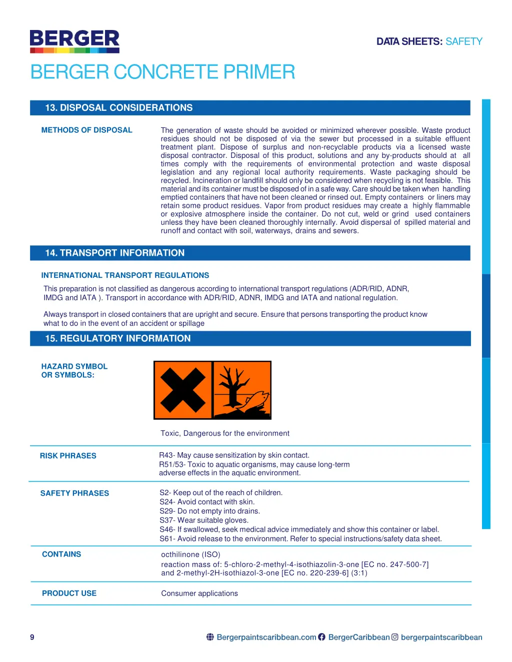 da tasheets safety 7