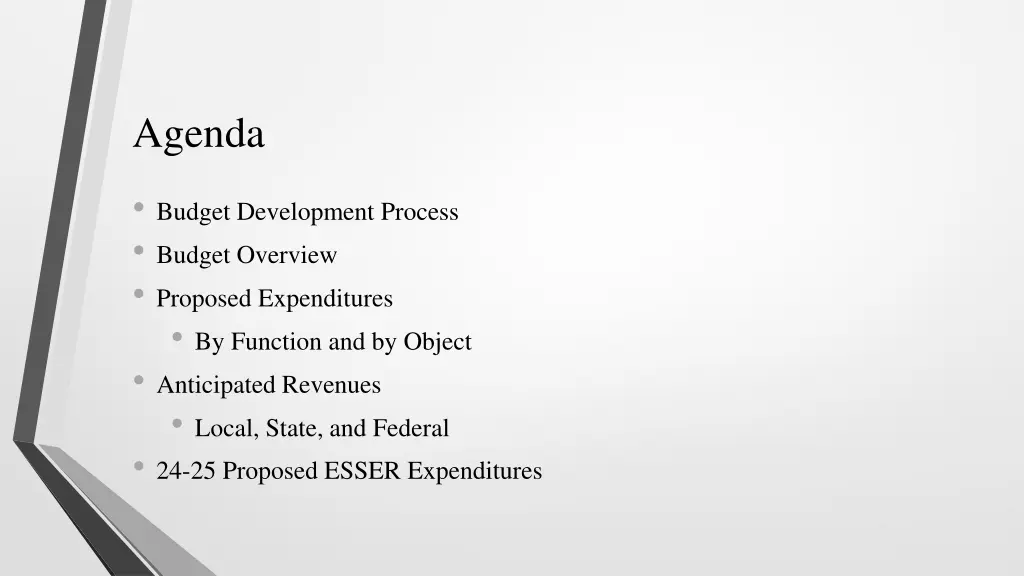 agenda