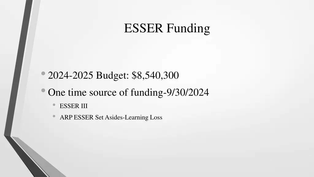 esser funding
