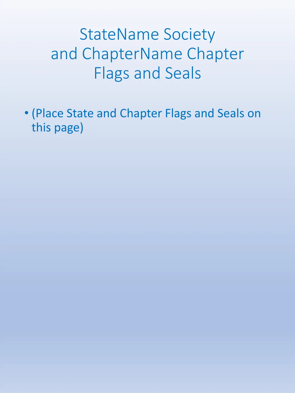 statename society and chaptername chapter flags