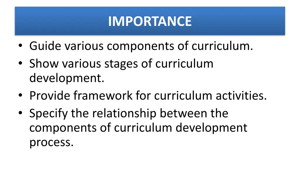 importance