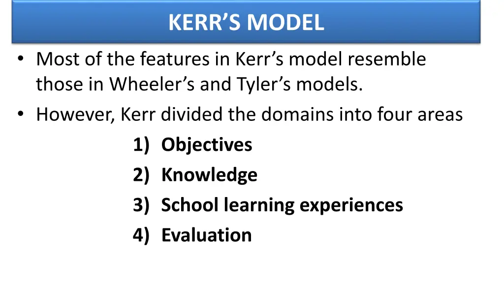 kerr s model