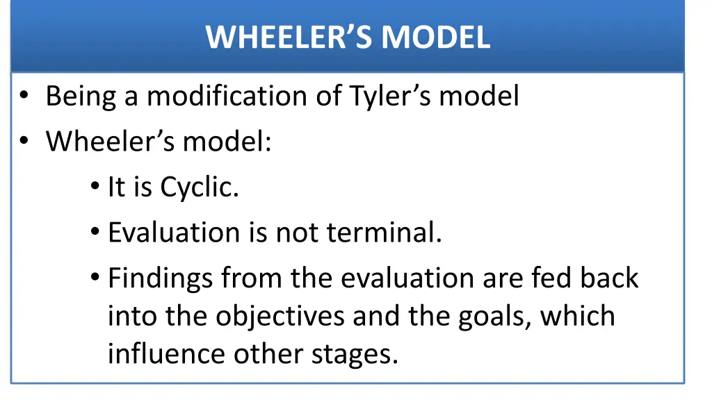 wheeler s model