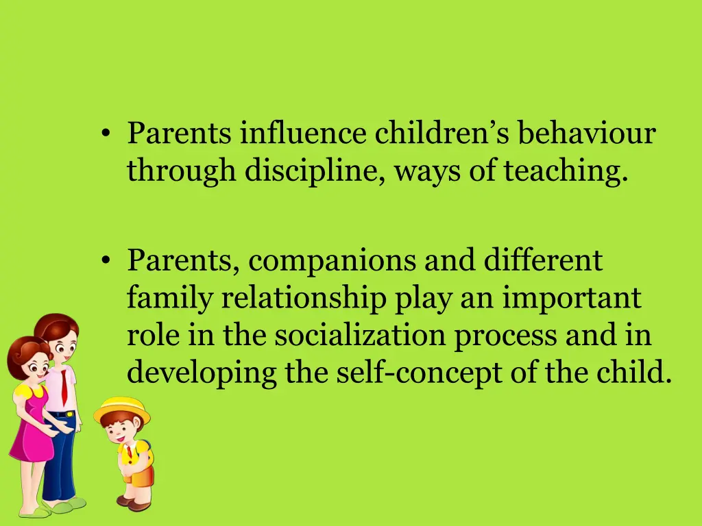 parents influence children s behaviour through