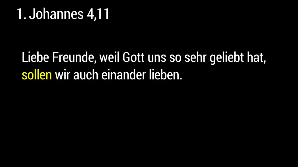1 johannes 4 11