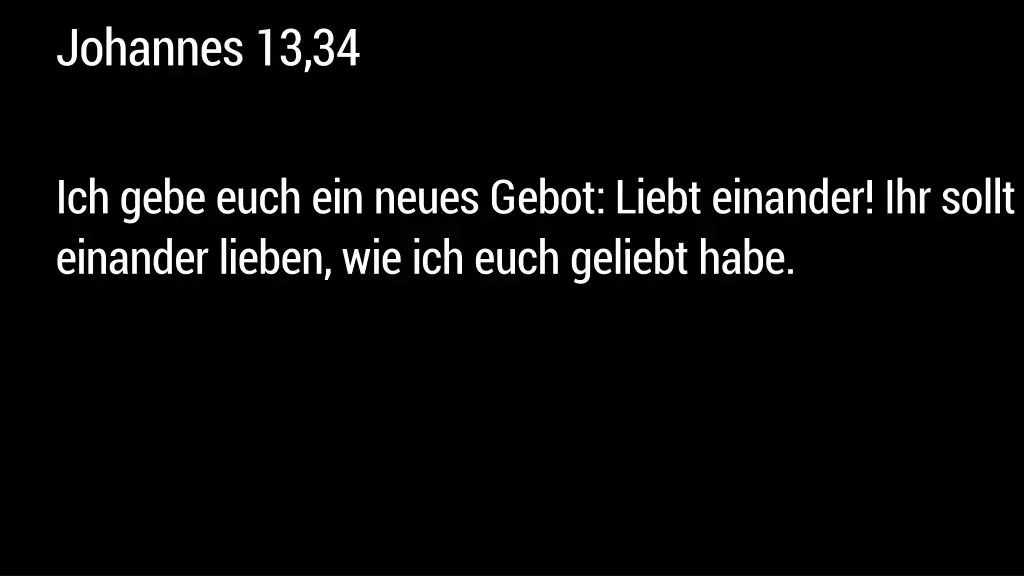 johannes 13 34