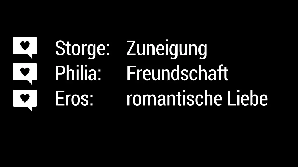 storge zuneigung philia freundschaft eros