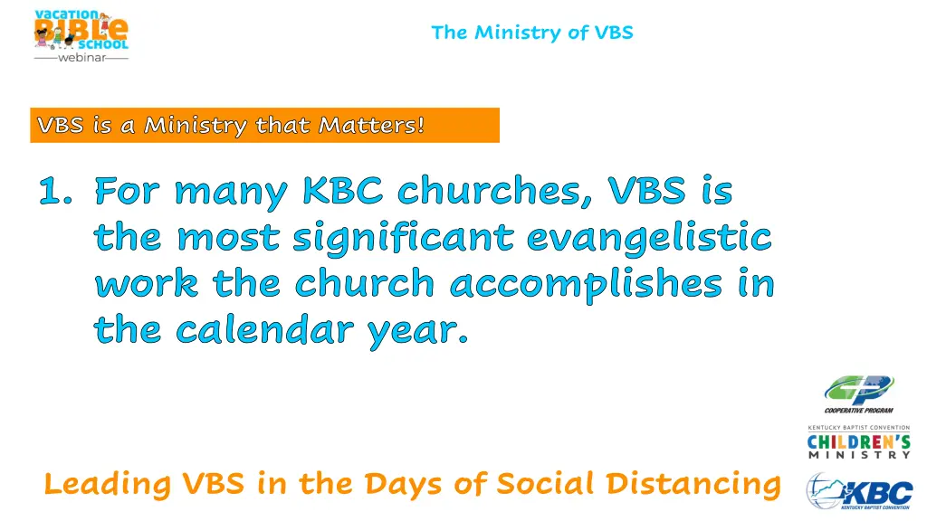 the ministry of vbs