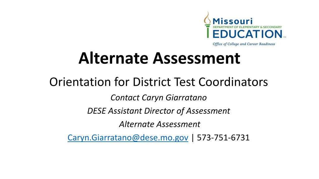 alternate assessment