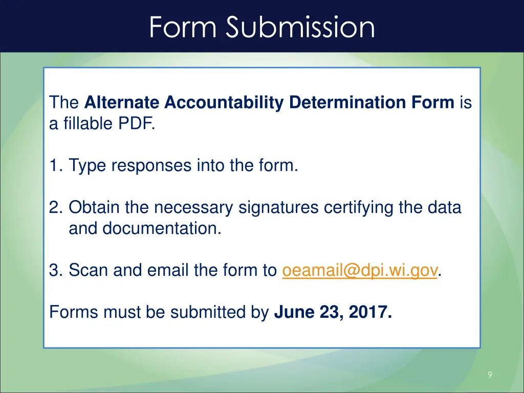 form submission