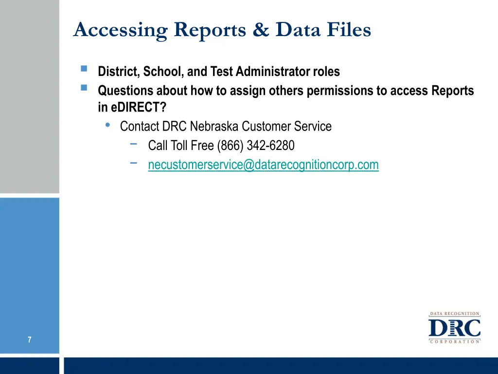 accessing reports data files 1