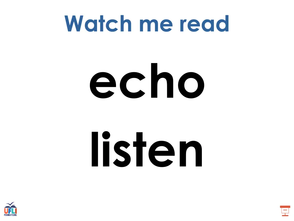 echo listen