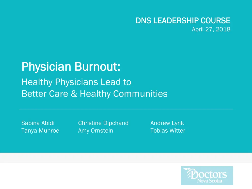 dns leadership course dns leadership course