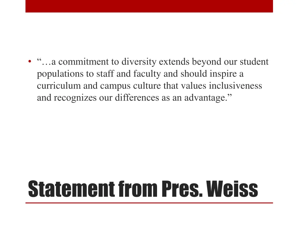 a commitment to diversity extends beyond