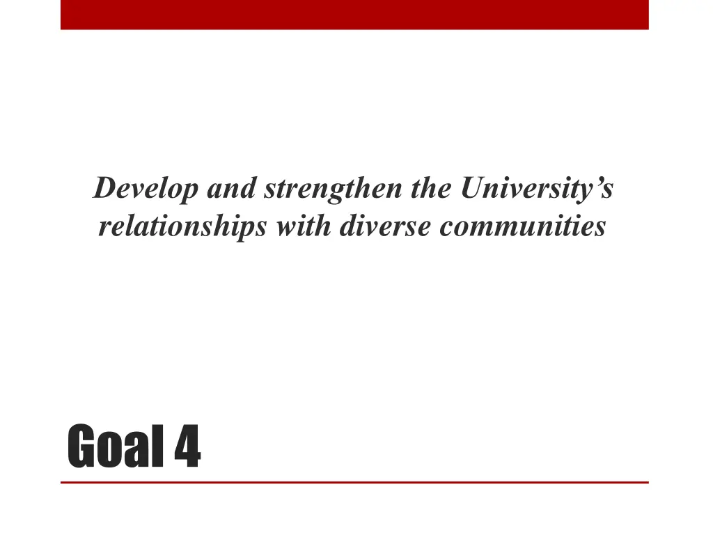 develop and strengthen the university