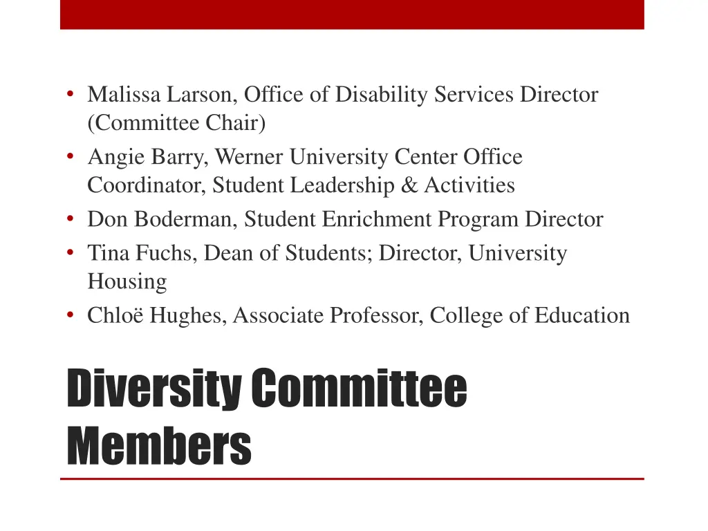 malissa larson office of disability services