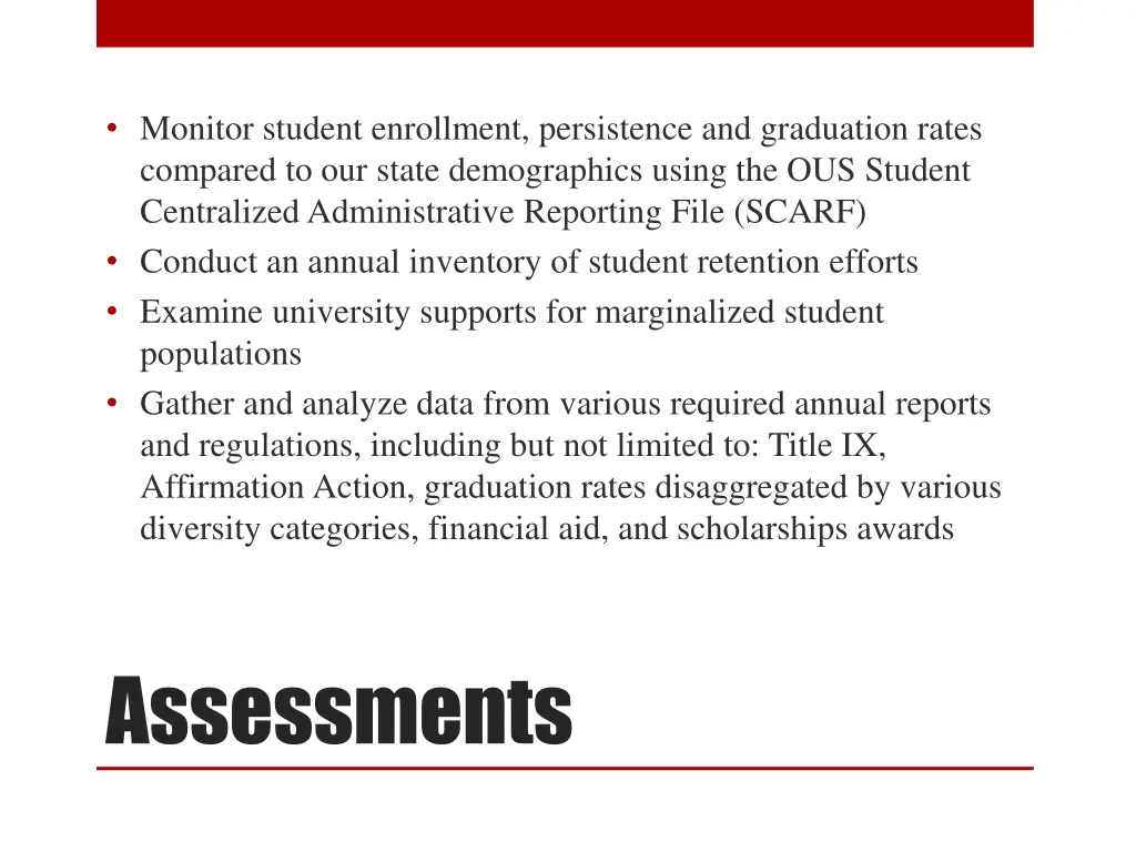 monitor student enrollment persistence
