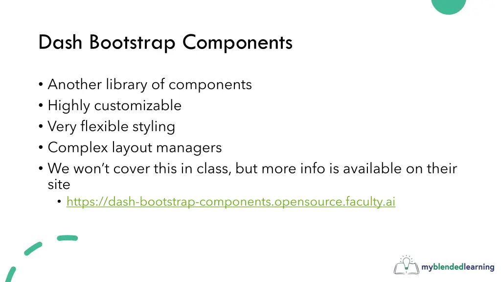 dash bootstrap components