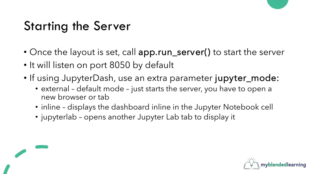 starting the server