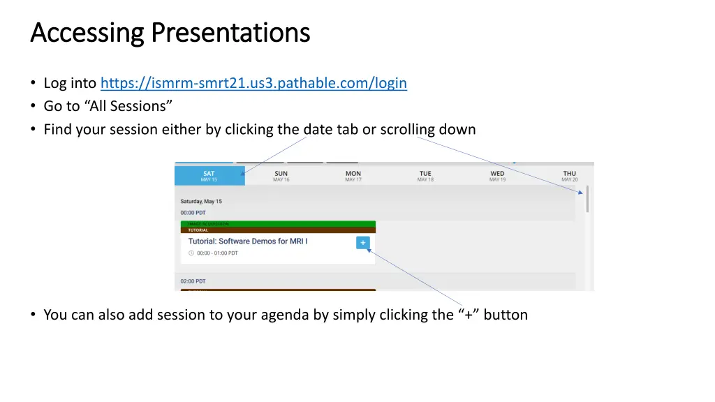 accessing presentations accessing presentations