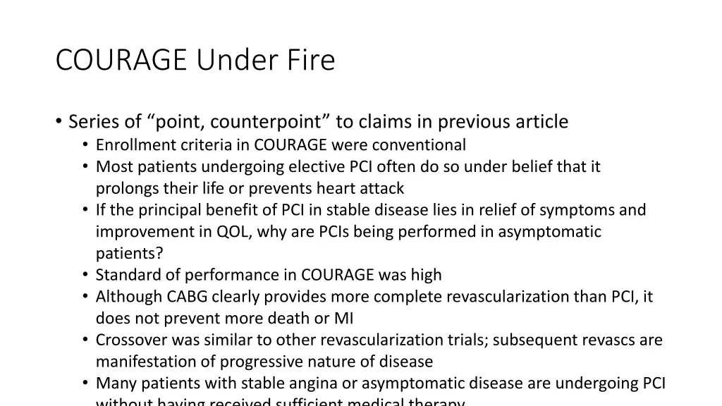 courage under fire