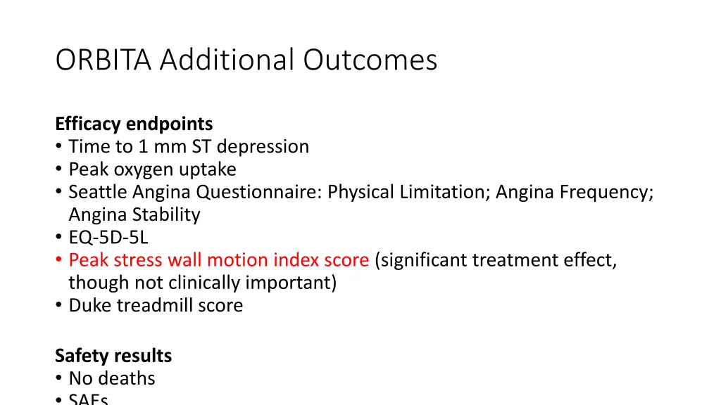 orbita additional outcomes