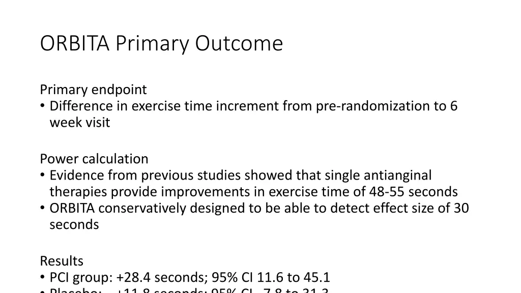 orbita primary outcome