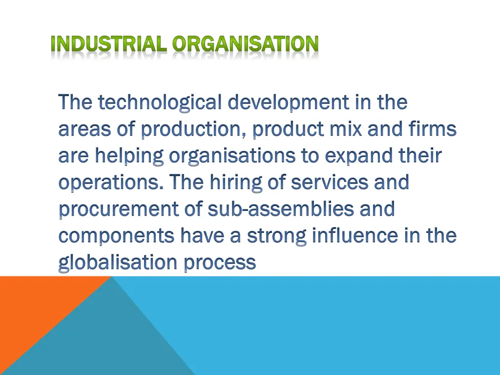 industrial industrial organisation organisation