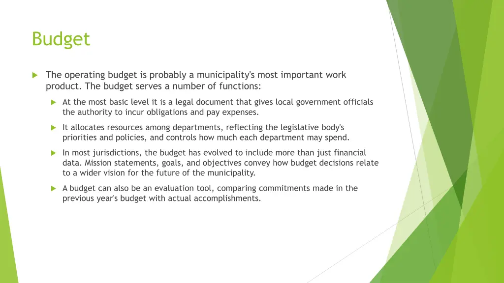 budget