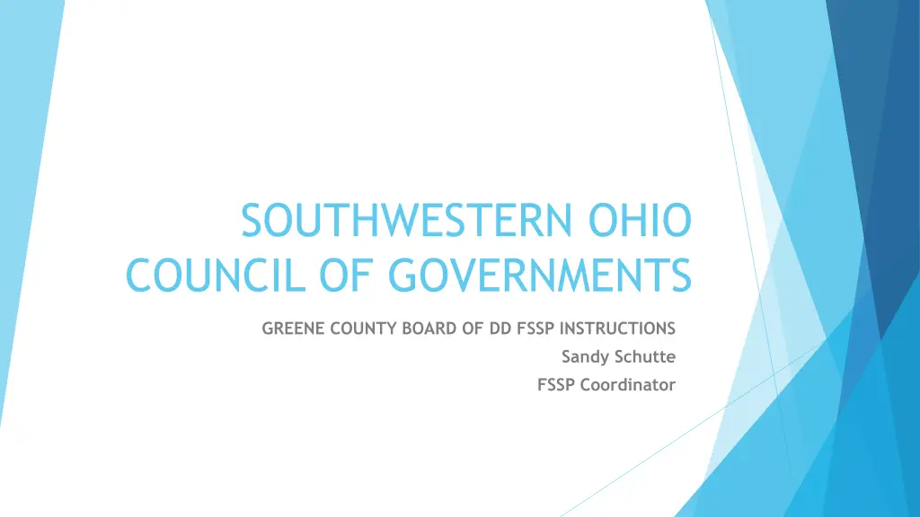 southwestern ohio council of governments