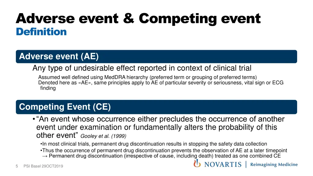 adverse event competing event definition