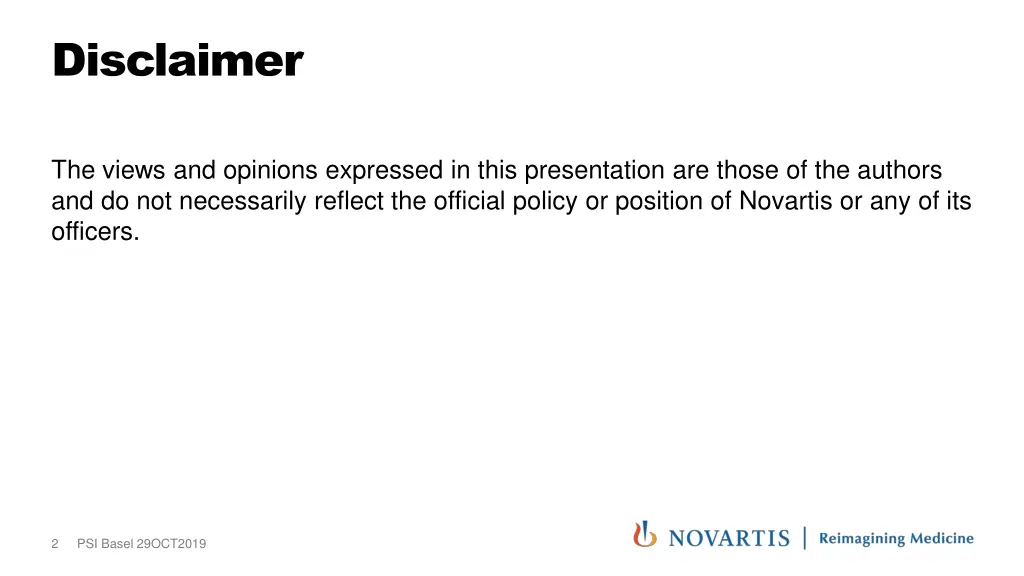 disclaimer