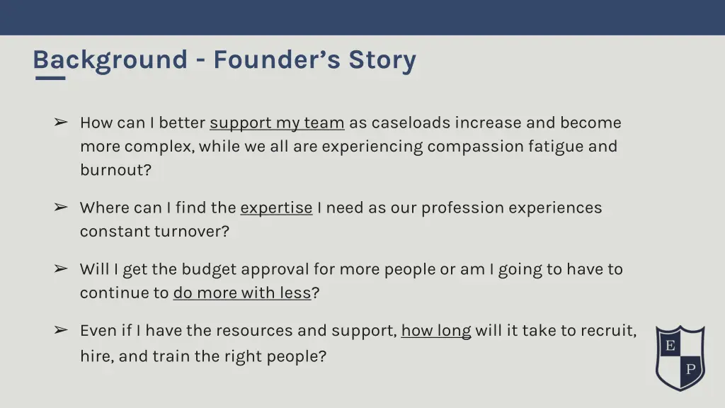background founder s story