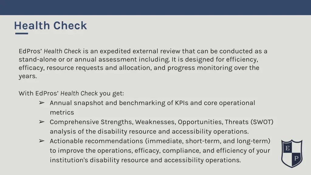 health check