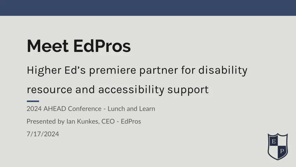 meet edpros