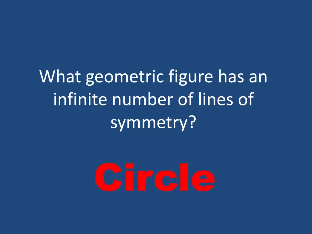 what geometric figure has an infinite number