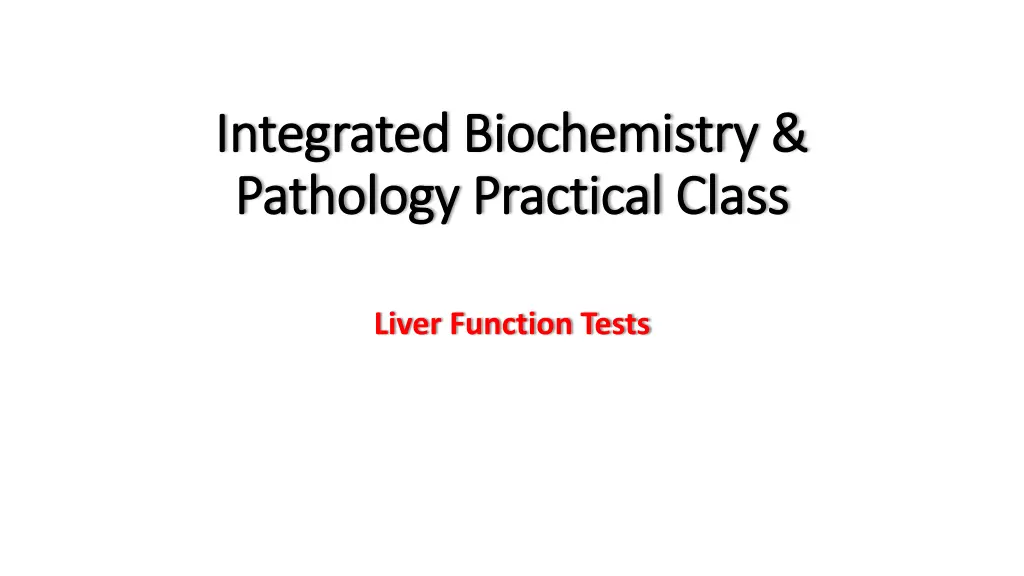 integrated biochemistry integrated biochemistry
