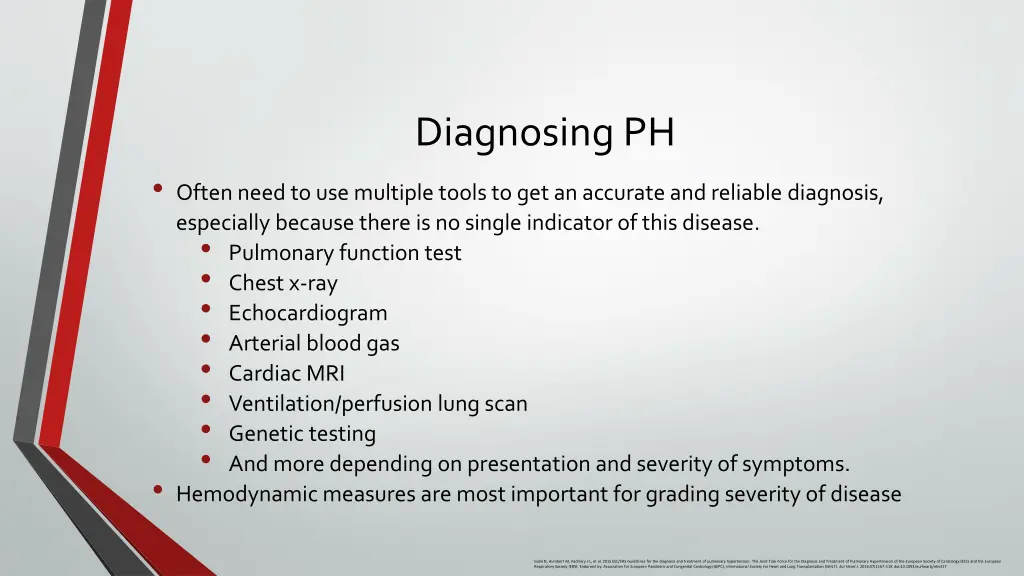 diagnosing ph