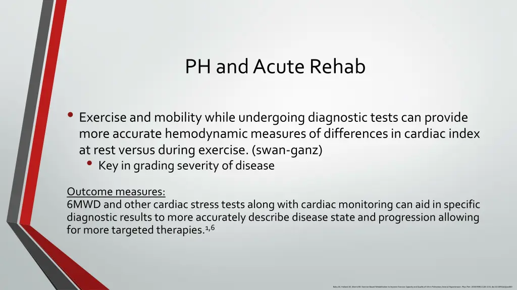 ph and acute rehab