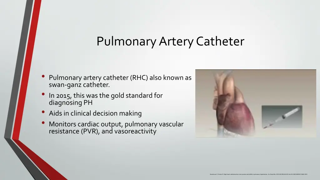 pulmonary artery catheter