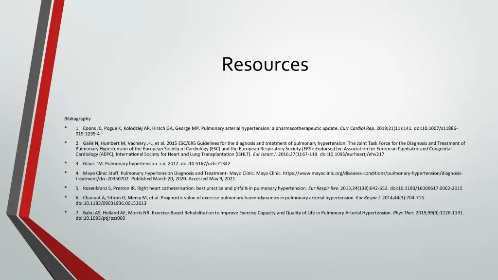 resources