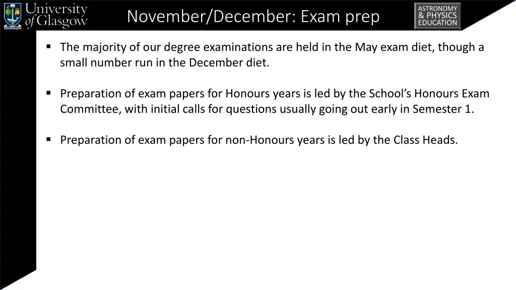 november december exam prep