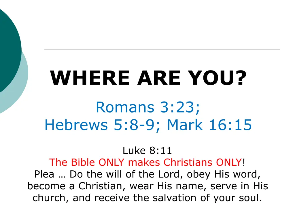 where are you