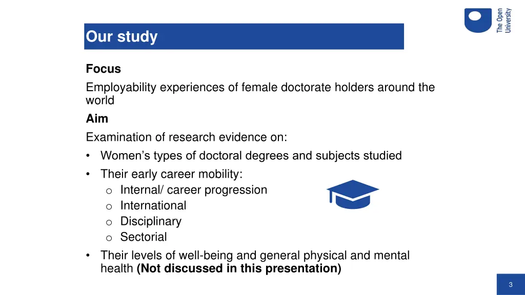 our study